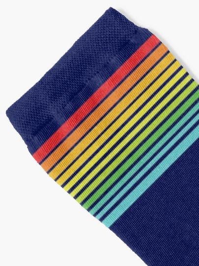 Retro Castle Stripes Socks