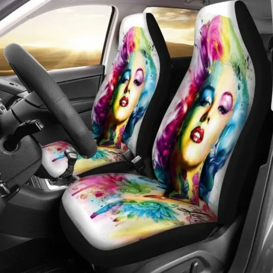 Marilyn Monroe Beautiful Abstract Portrait Car Seat Cover