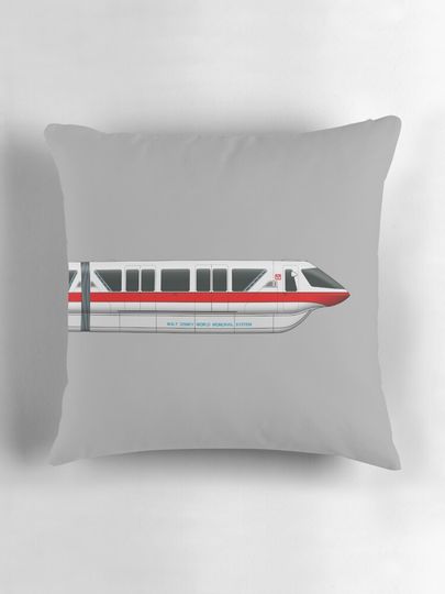 Monorail Red Pillow