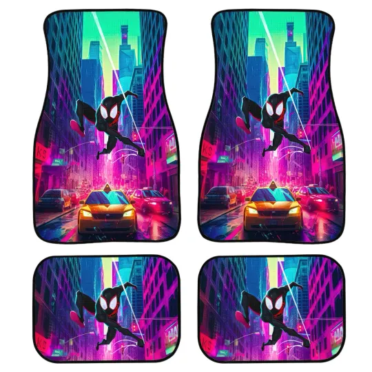 Spider-Man Miles Not-Slip Car Floor Mats