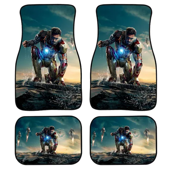 Iron Man Marvel Not-Slip Car Floor Mats