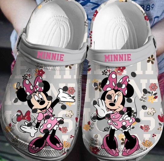 Minnie Disney Clogs Shoes, Minnie Disney Custom Slipper, Custom Clogs, Custom Clogs Shoes, Personalized Shoes
