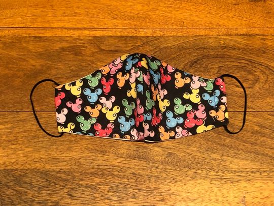 Mickey Mouse Ballon Head Face Masks  - reusable