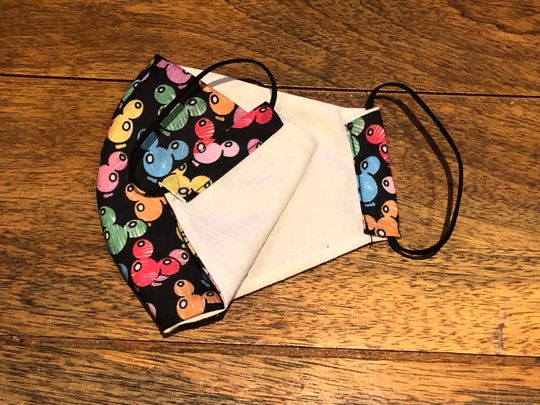 Mickey Mouse Ballon Head Face Masks  - reusable