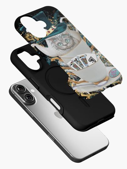 Alice in Wonderland Mad hatter Cheshire Cat iPhone Case
