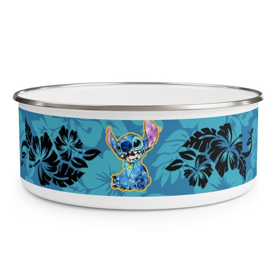 Disney Stitch Enamel Bowl with lid