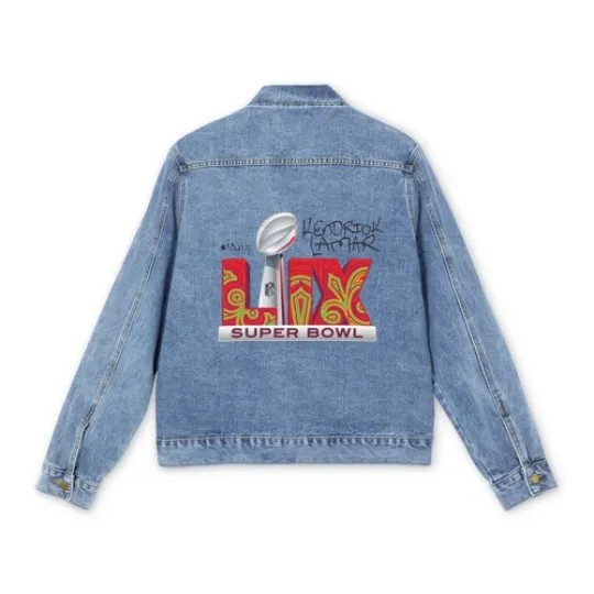 Kendrick Lamar 2025 Super Bowl LIX Men's Denim Jacket