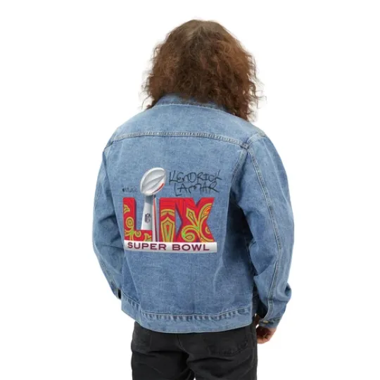 Kendrick Lamar 2025 Super Bowl LIX Men's Denim Jacket