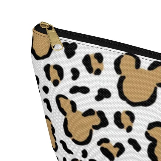 Disney Mickey Leopard Print Cotton Cosmetic Bag