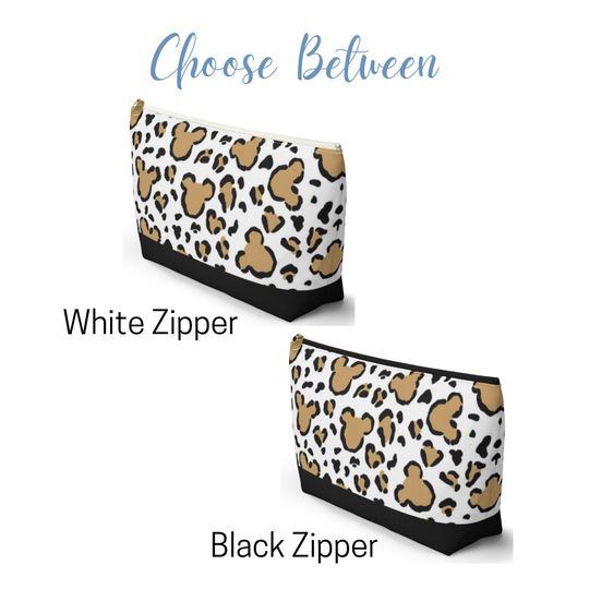 Disney Mickey Leopard Print Cotton Cosmetic Bag