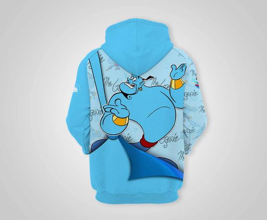 Blue Aladdin Genie | Disney 3D Hoodie