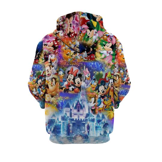 Daisy Duck Magical Glitter Castle | Disney 3D Hoodie