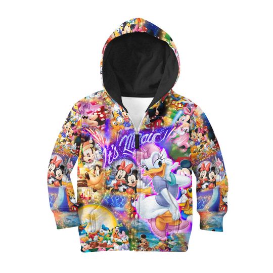 Daisy Duck Magical Glitter Castle | Disney 3D Hoodie