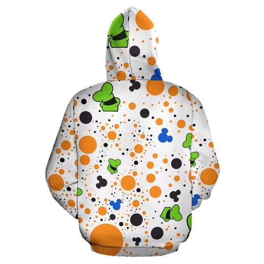 Goofy Dog Polkadot Pattern | Disney 3D Hoodie