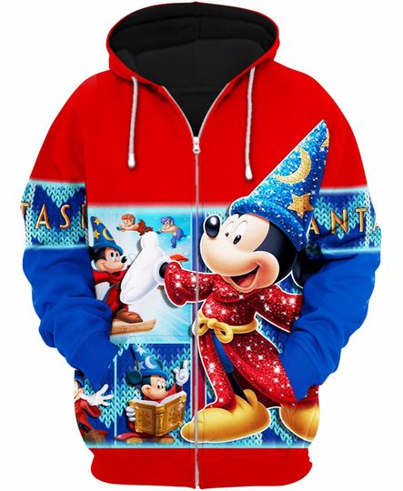 Disney Fantasia Mickey Mouse | Disney 3D Hoodie