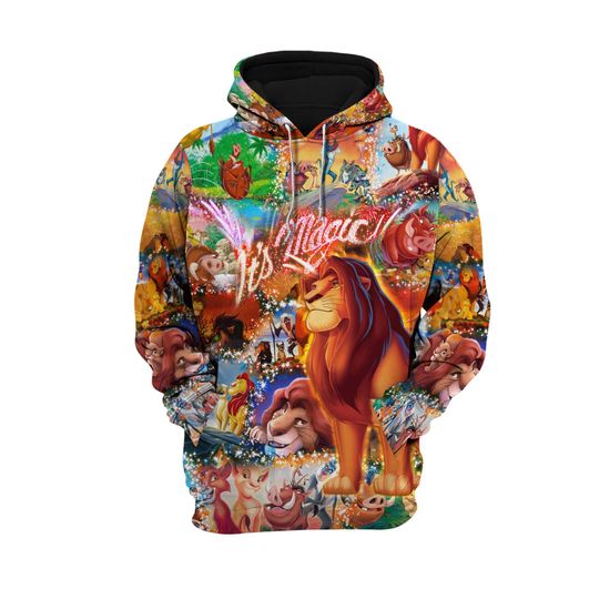 Simba The Lion King Its Magic | Disney 3D Hoodie