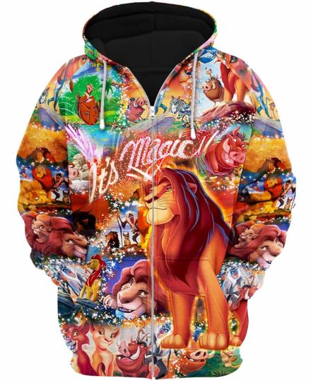 Simba The Lion King Its Magic | Disney 3D Hoodie