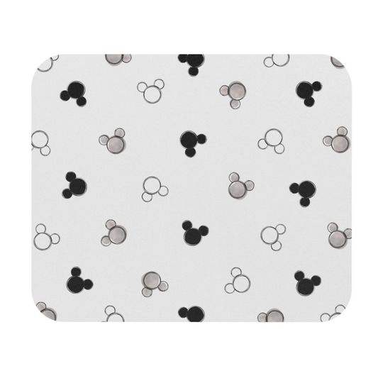 Disney Monochrome Mouse Pad, Mickey Mouse Pad, Minnie Mouse Pad