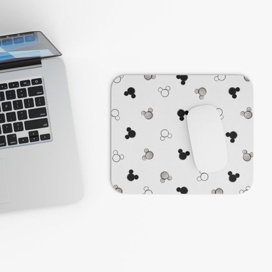 Disney Monochrome Mouse Pad, Mickey Mouse Pad, Minnie Mouse Pad