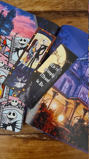 Nightmare Before Christmas Bookmark, Disney, Jack Skellington with Sally and Zero