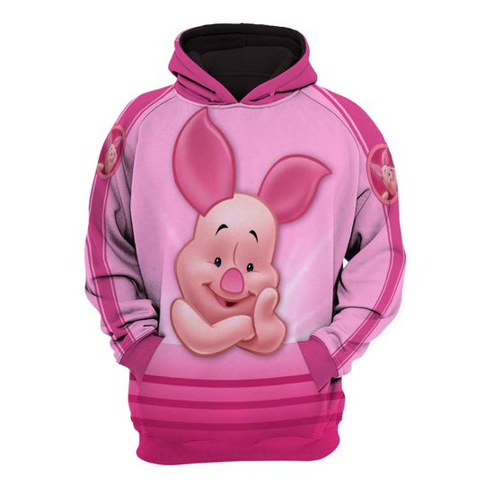 Piglet Pink Disney 3D Hoodie
