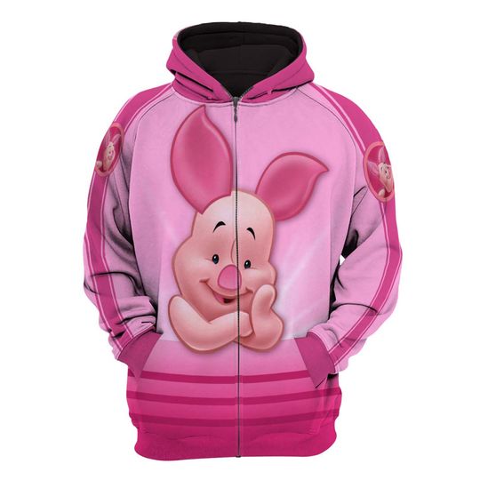 Piglet Pink Disney 3D Hoodie