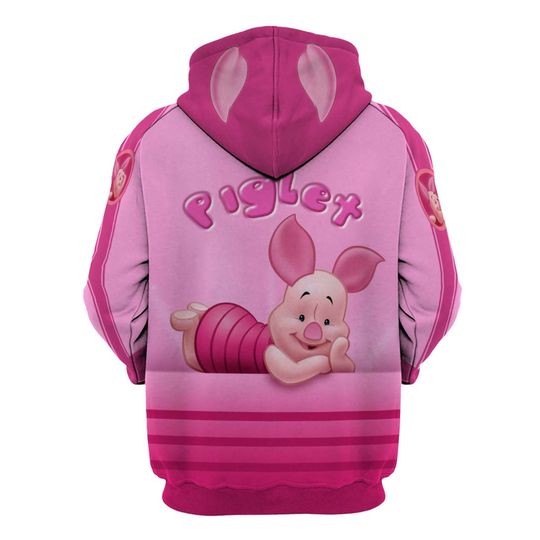 Piglet Pink Disney 3D Hoodie