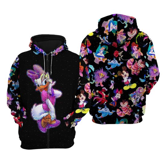 Daisy Duck Galaxy Night Sky Patterns | Disney Sweatshirt/Hoodie
