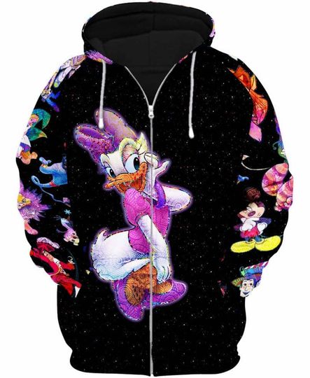 Daisy Duck Galaxy Night Sky Patterns | Disney Sweatshirt/Hoodie