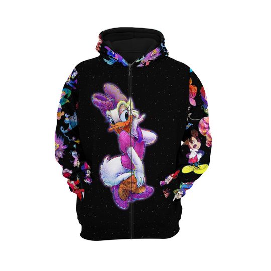 Daisy Duck Galaxy Night Sky Patterns | Disney Sweatshirt/Hoodie