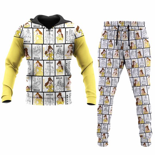 Belle Disney Princesses Disney 3D Printed Hoodie