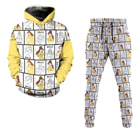 Belle Disney Princesses Disney 3D Printed Hoodie