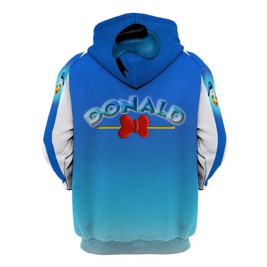 Donald Duck Blue | Disney 3D Hoodie