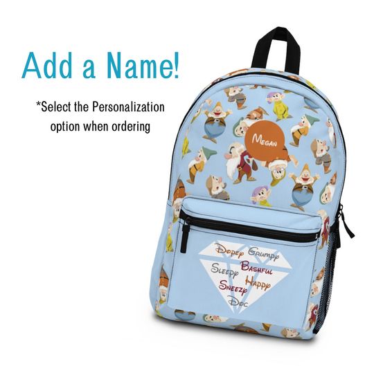 Disney Seven Dwarfs Backpack, Disney Backpack