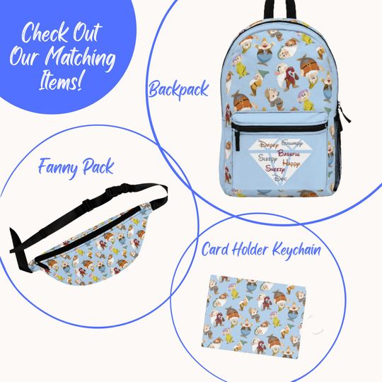 Disney Seven Dwarfs Backpack, Disney Backpack
