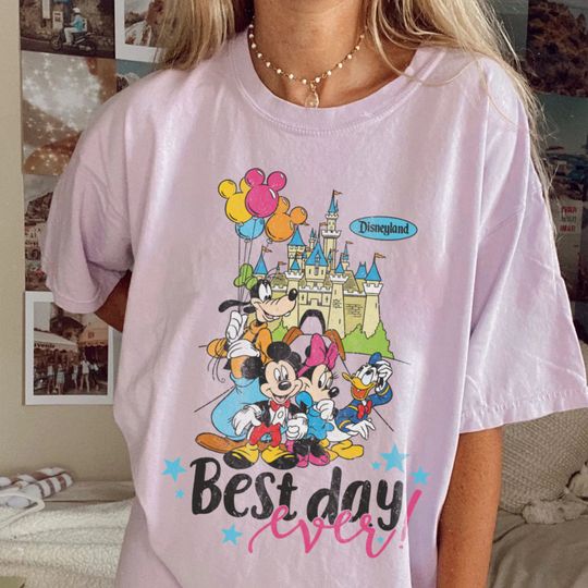 Vintage Best Day Ever T-shirt, Retro Disneyland