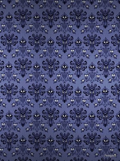 Haunted Mansion Damask iPhone Case