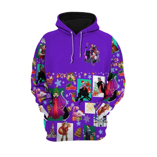 Villains Violet Christmas Disney 3D Hoodie