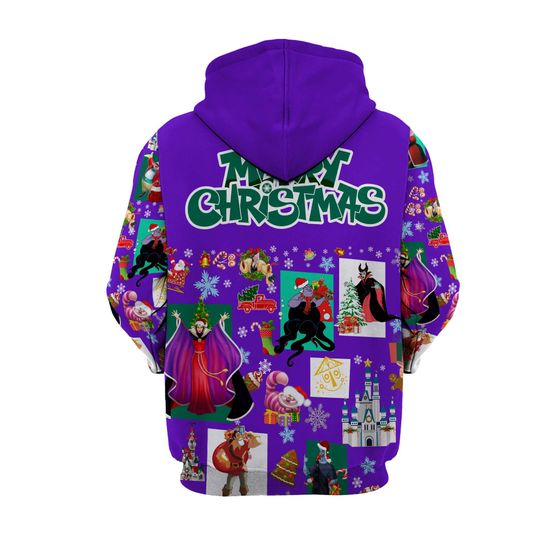 Villains Violet Christmas Disney 3D Hoodie