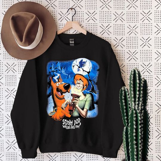 Scooby Doo Sweatshirt, Vintage Scooby Doo Sweater, Gift For Disney Fan