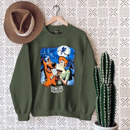 Scooby Doo Sweatshirt, Vintage Scooby Doo Sweater, Gift For Disney Fan