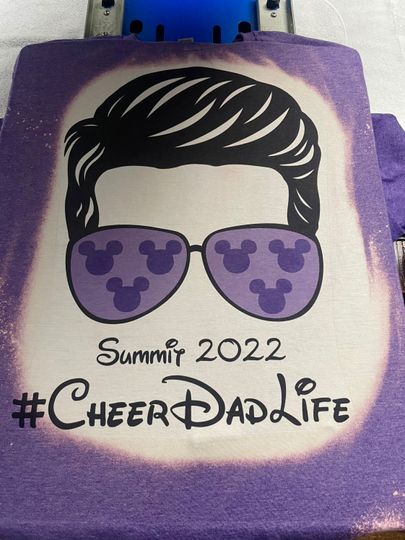 Cheer Mom Disney Summit 2022 Mickey Mouse Ears Bleached Sublimated 3D Shirt