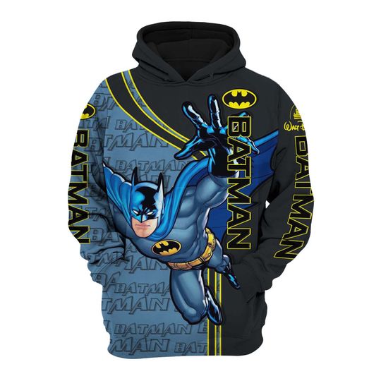 Batman Black Navy Blue Disney 3D Hoodie