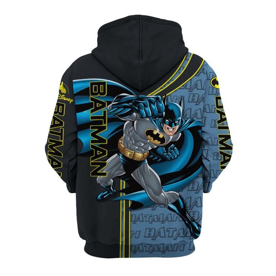 Batman Black Navy Blue Disney 3D Hoodie