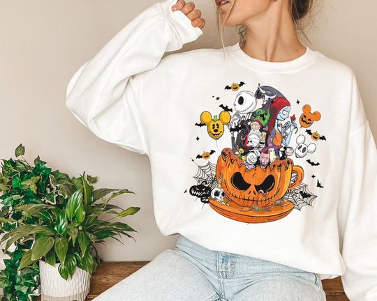 Nightmare Before Christmas Sweatshirt, Disney Halloween Sweatshirt