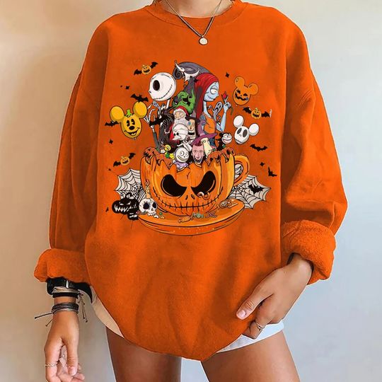 Nightmare Before Christmas Sweatshirt, Disney Halloween Sweatshirt
