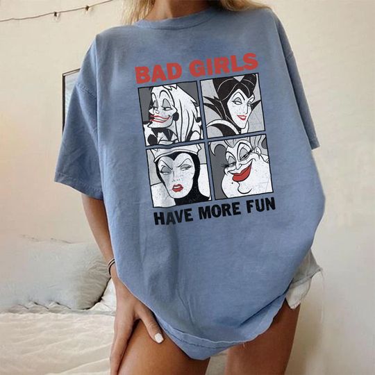 Retro Villains Bad Girls Have More Fun Disney Shirt, Evil Queen Villain Shirt