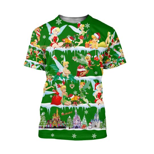 Tinker Bell Santa Hats | Disney Christmas Party T-shirts