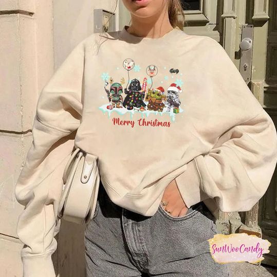 Star Wars Christmas Sweatshirt, Disney Balloon Sweatshirt