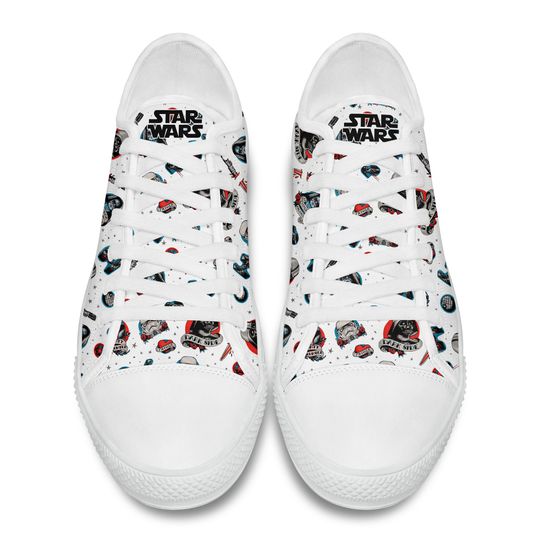 Star Wars Dark Side Patterns Full Print Disney Cartoon Low Top Sneakers